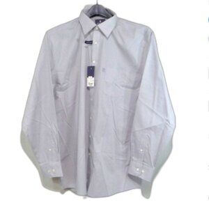 NWT STAFFORD GRAY DRESS SHIRT SIZE 17 1/2
